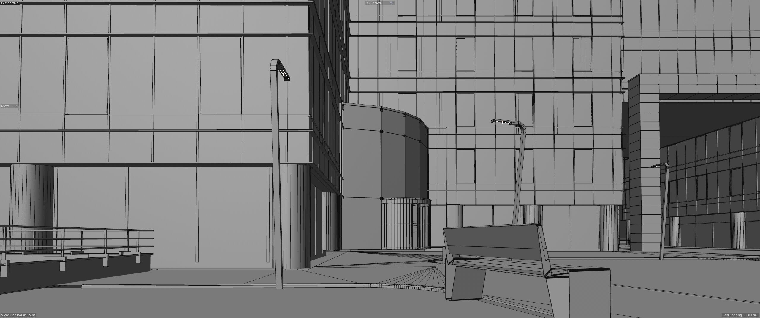 Glass Office Buildings - Modern Business Center 3D model_34