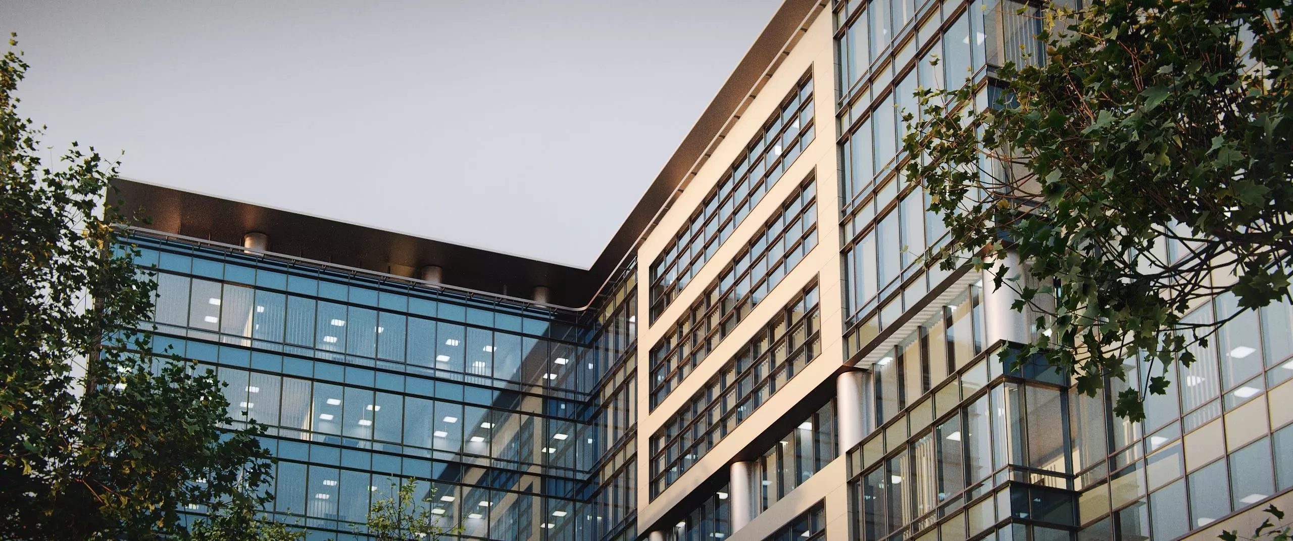 Glass Office Buildings - Modern Business Center 3D model_28