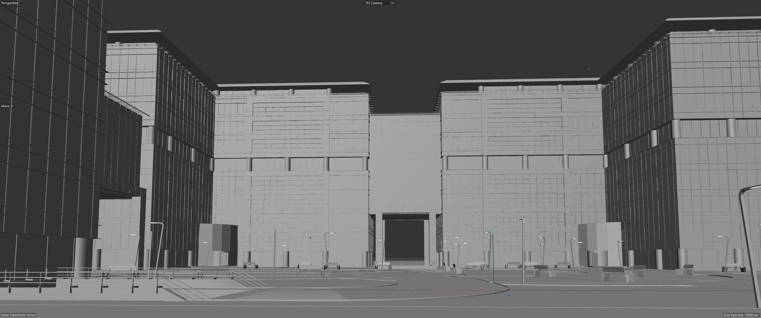 Glass Office Buildings - Modern Business Center 3D model_32