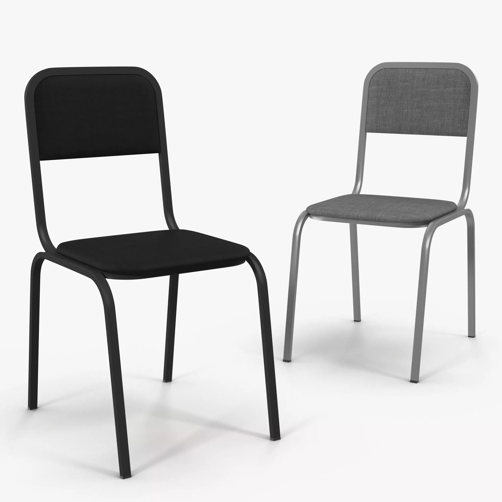 Office Chair Low-poly 3D model_0