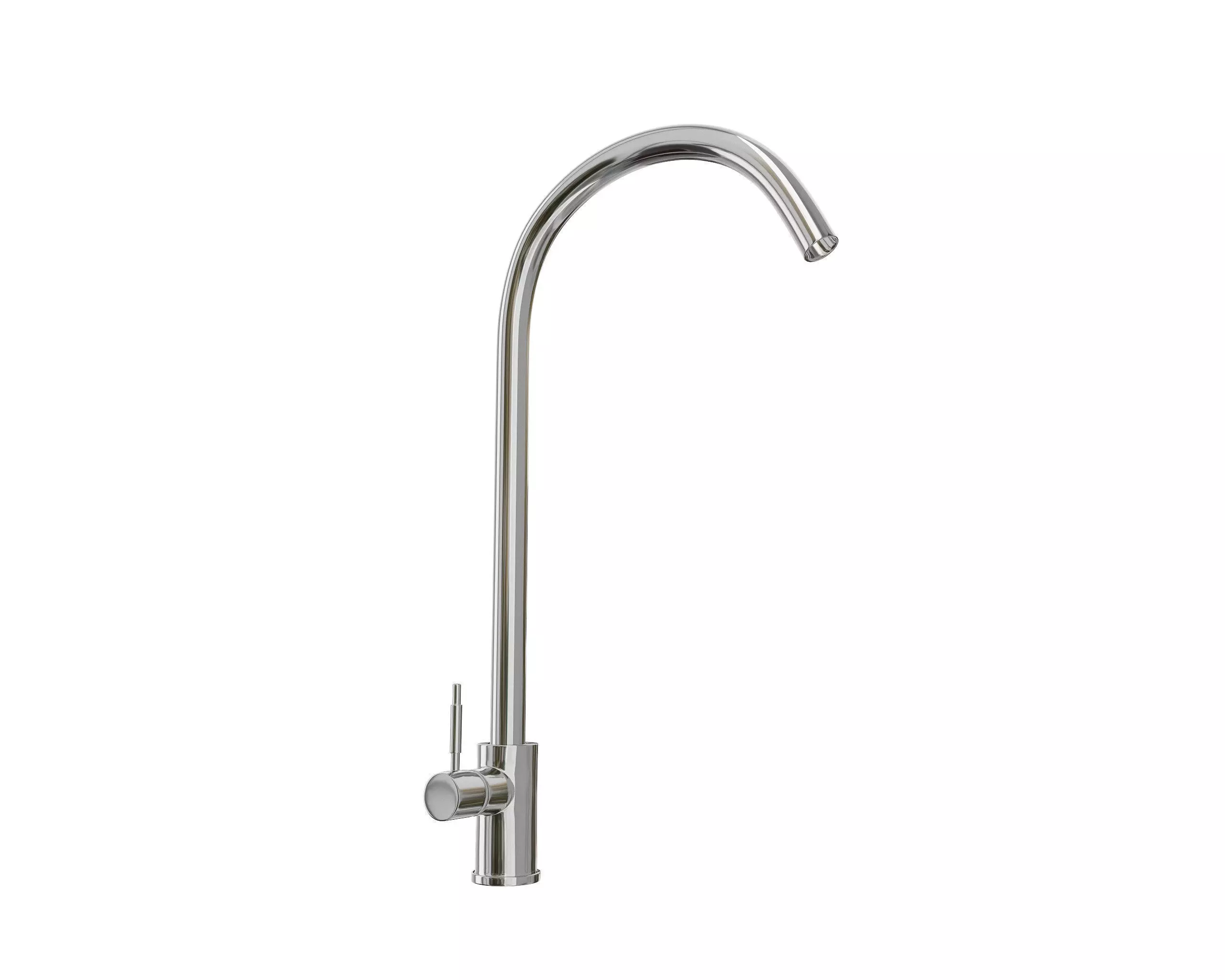 Chrome Mixer Tap 3D model_0