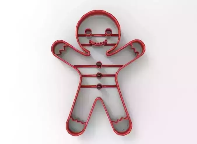 Ginger Cookie cutter 3D print model