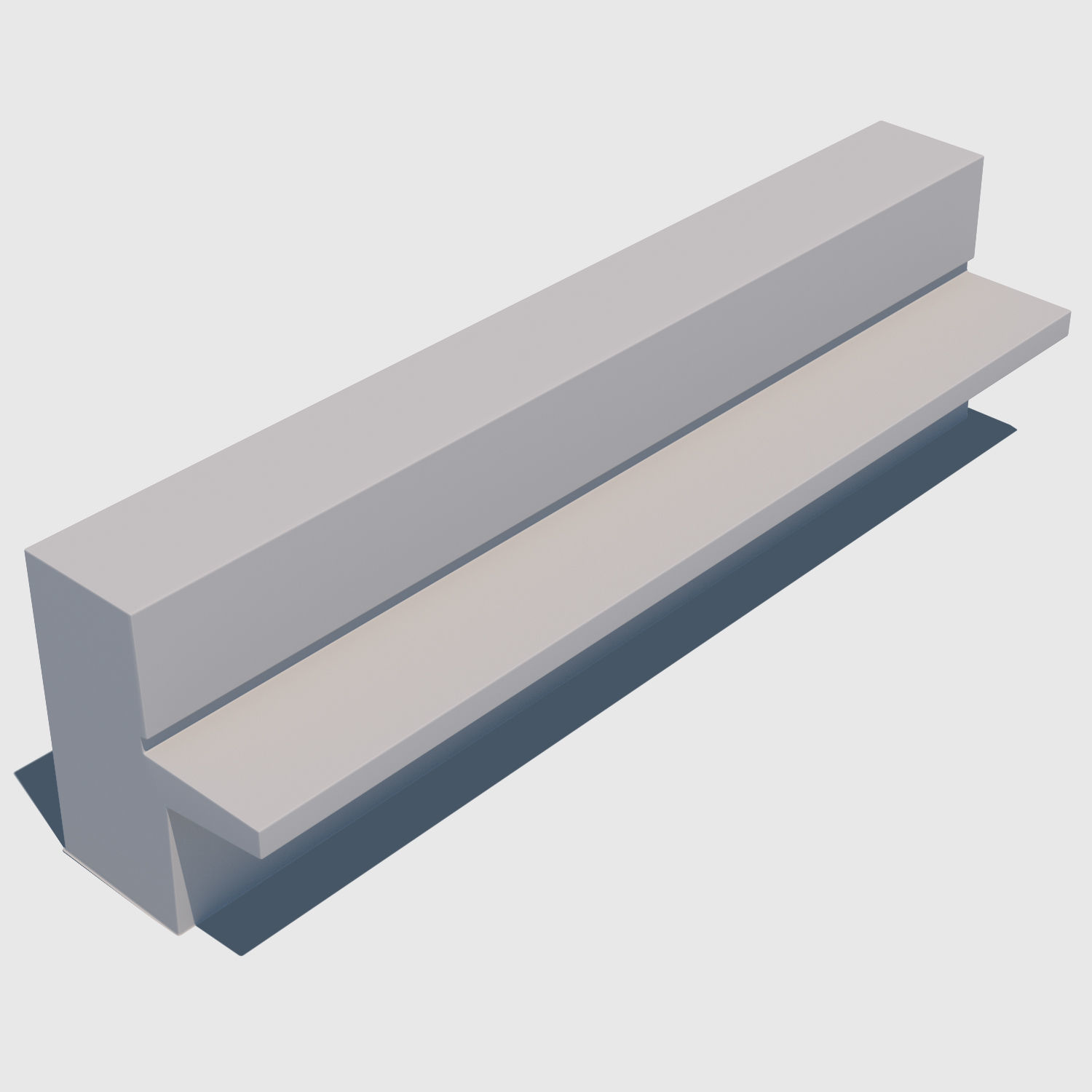 Concrete Bench 3D model_1