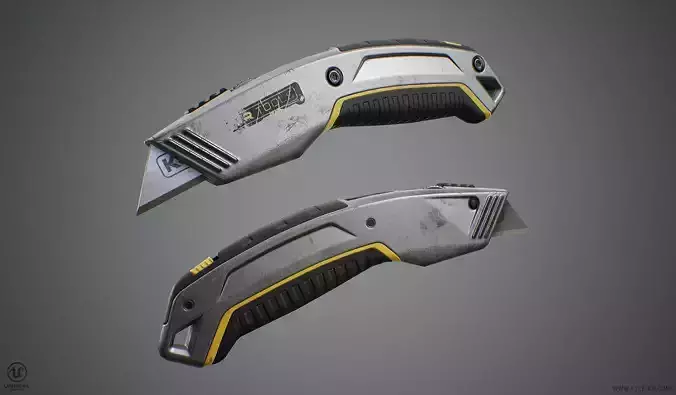 Utility Knife Low-poly 3D model