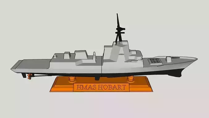 Hobart Class Destroyer Basic Desktop Model 3D print model