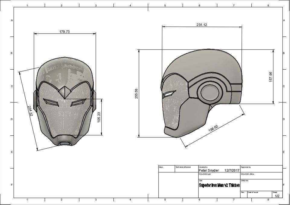 Superior Iron Man Helmet 3D print model_9