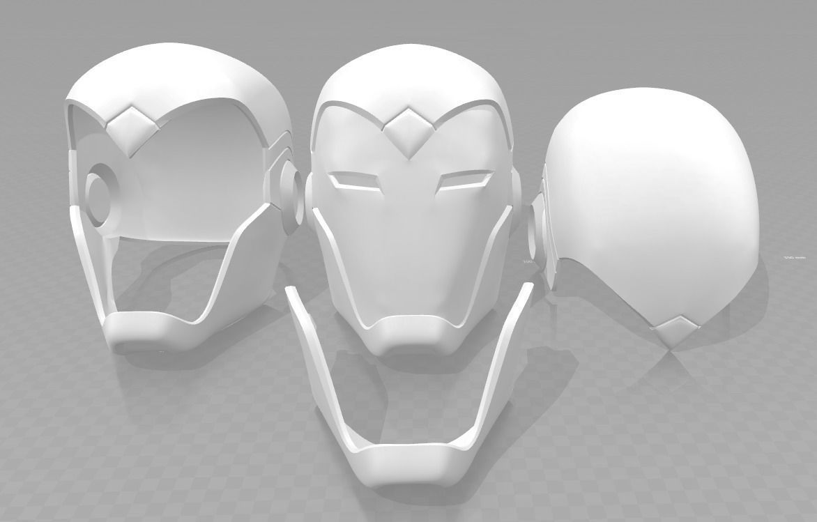 Superior Iron Man Helmet 3D print model_3