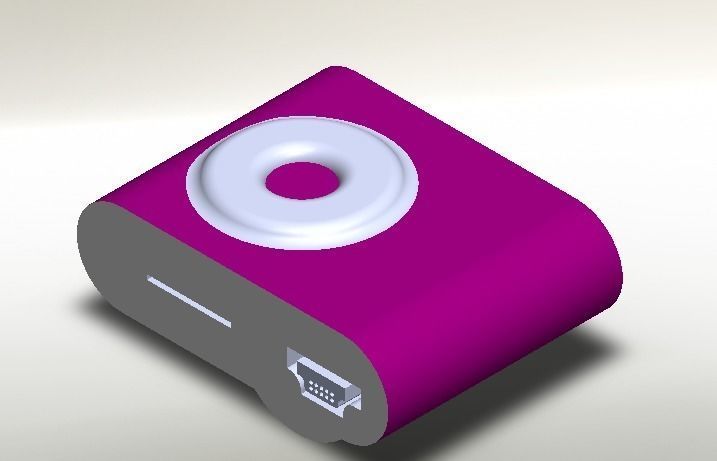 ipaad device with button 3D print model_2
