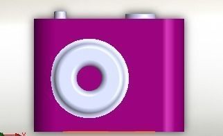 ipaad device with button 3D print model_0