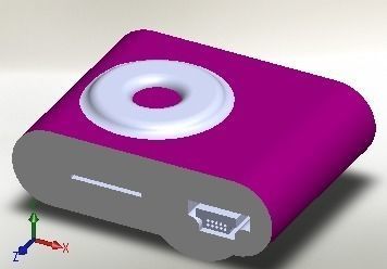 ipaad device with button 3D print model_1