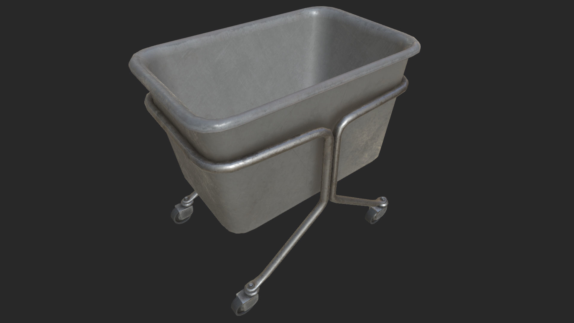 Laundry Cart PBR Low-poly 3D model_2