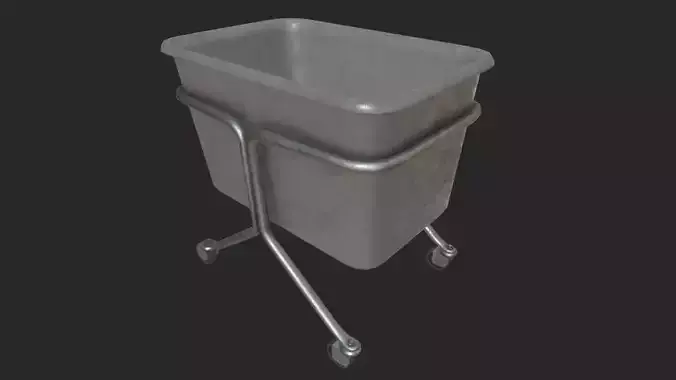 Laundry Cart PBR Low-poly 3D model