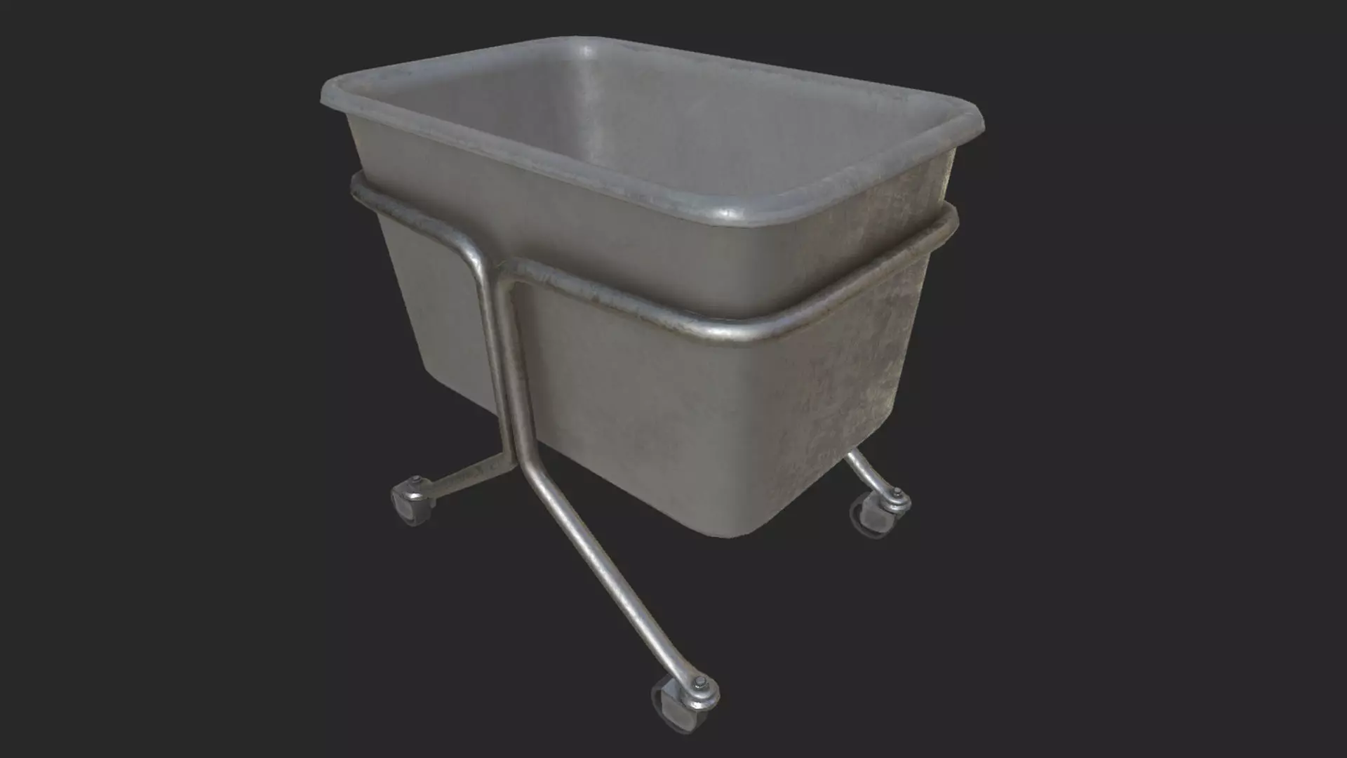Laundry Cart PBR Low-poly 3D model_0