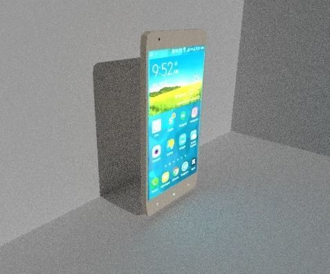 phone xiaomi redmi note 3D model_1