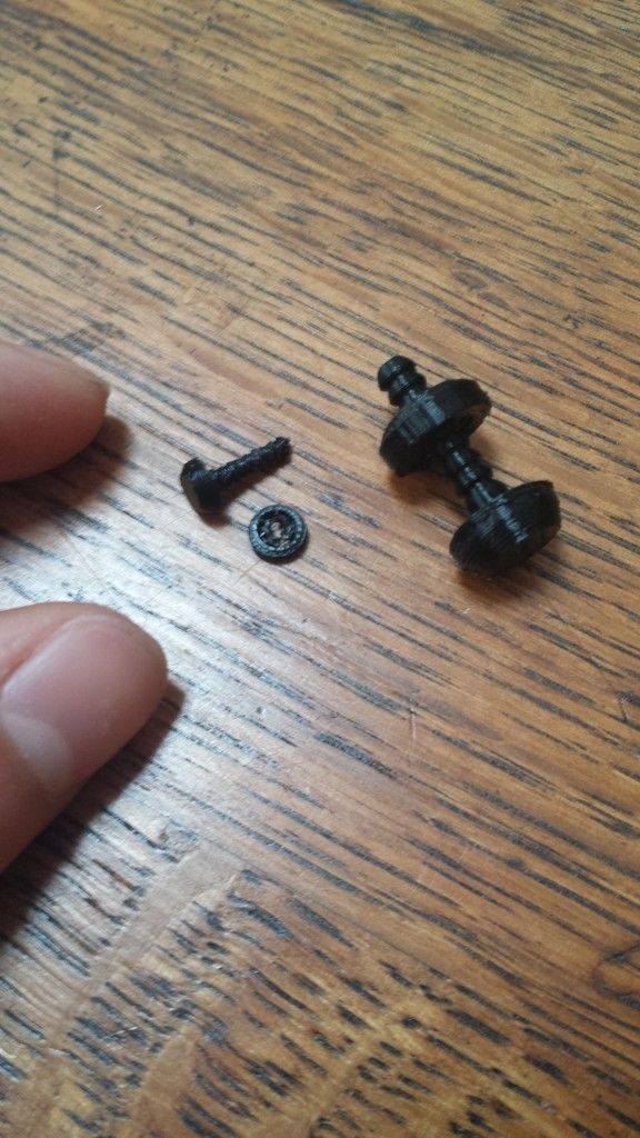 Push Fit Plastic Rivet Free 3D print model_4