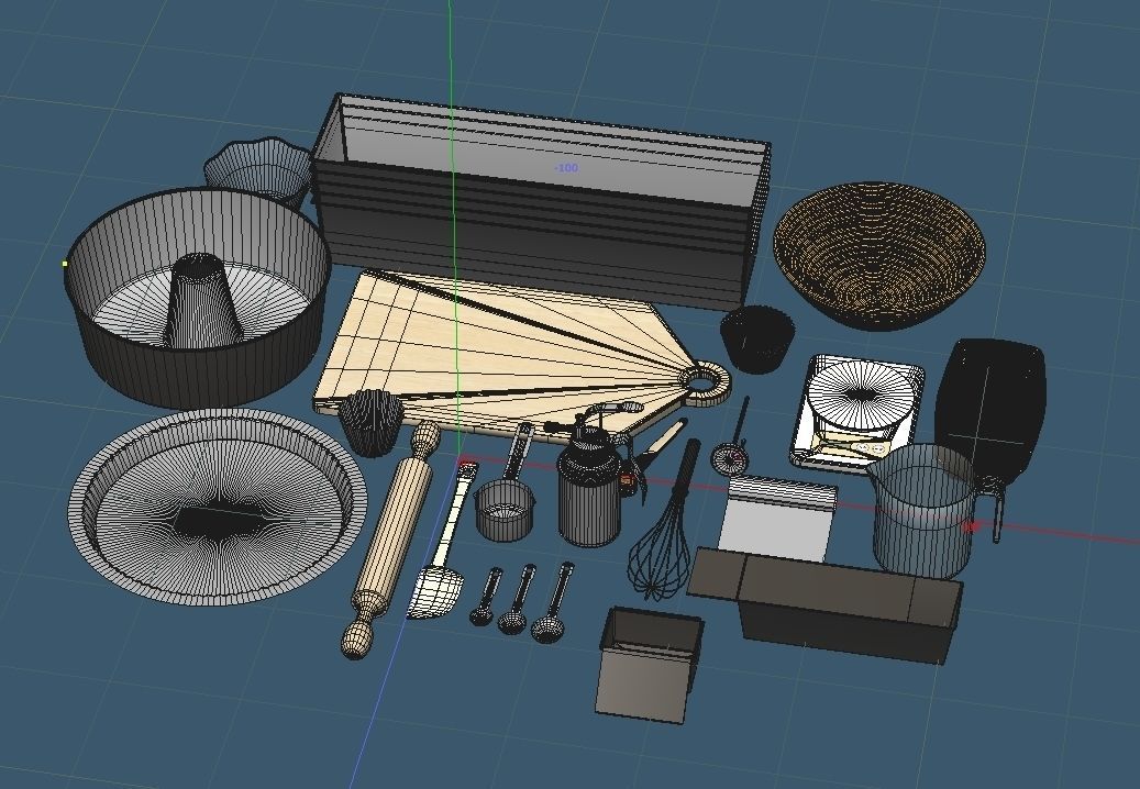 Homemade Bread Kit 3D model_4