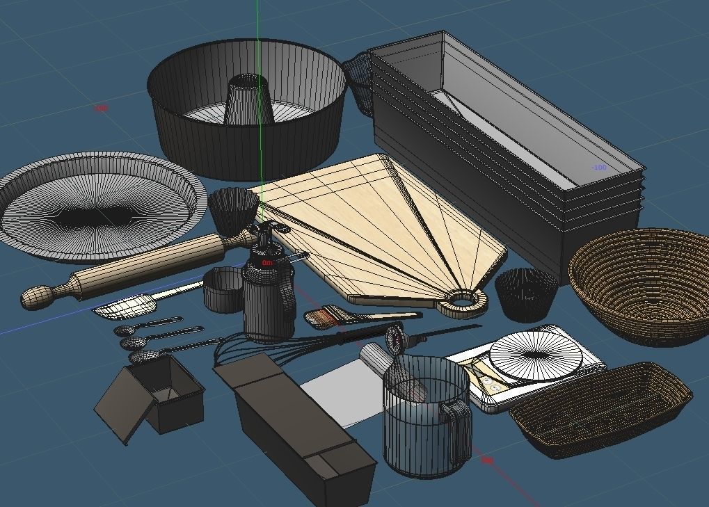 Homemade Bread Kit 3D model_5
