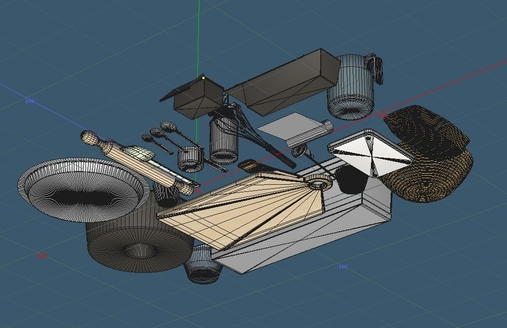 Homemade Bread Kit 3D model_6