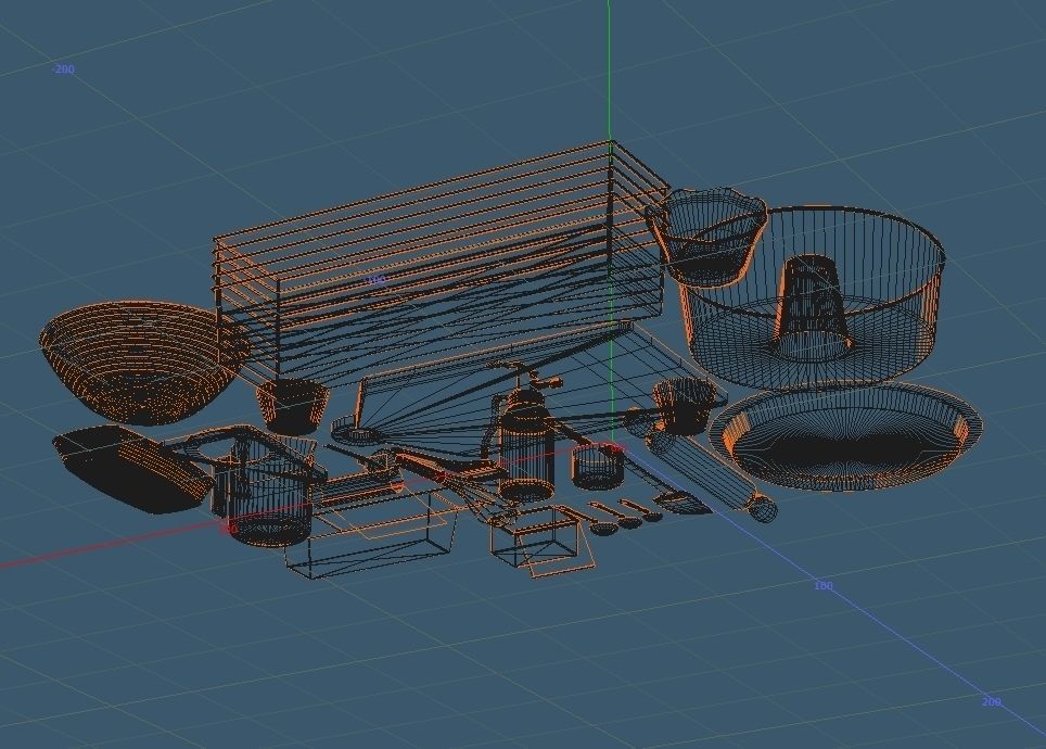 Homemade Bread Kit 3D model_9