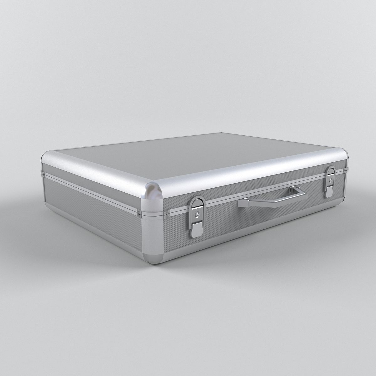 suitcase with money Low-poly 3D model_3