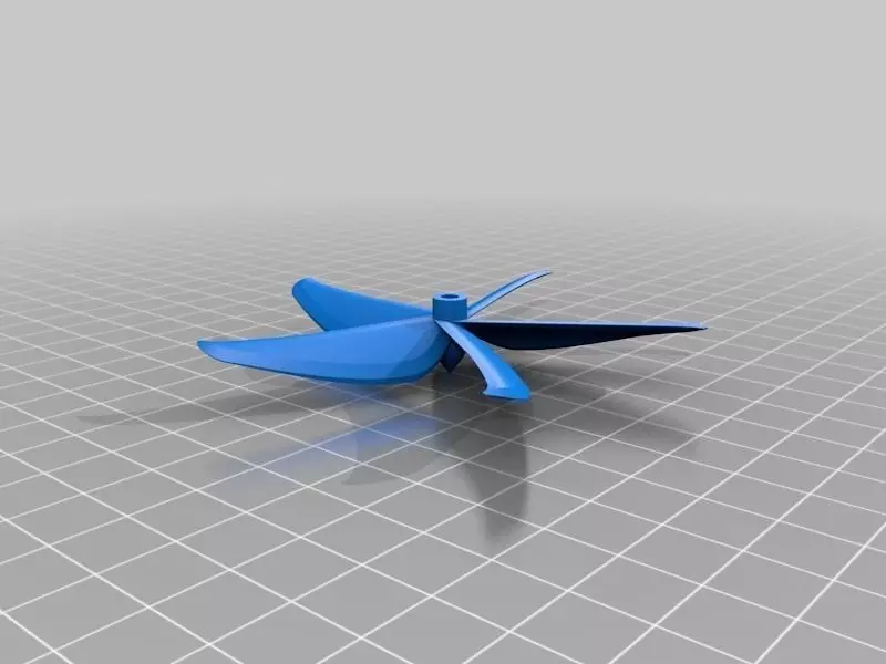 Propeller 5 bladed Free 3D print model_0