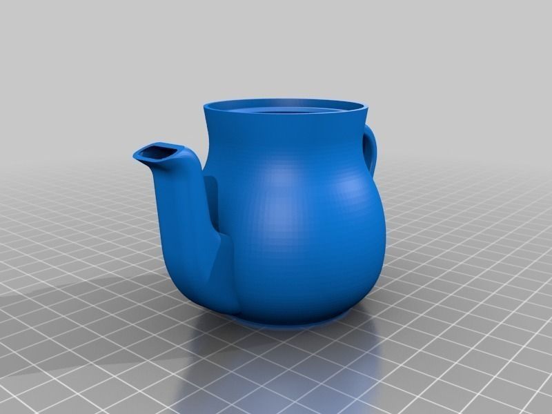 Miniature Heart Tea Set Free 3D print model_2
