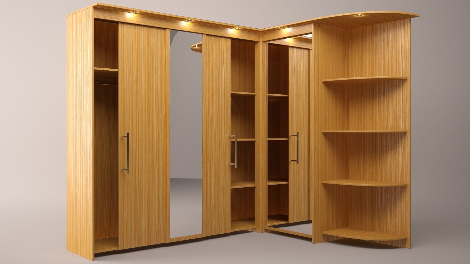 orner cupboard - coupe RONIKON 3D model_8