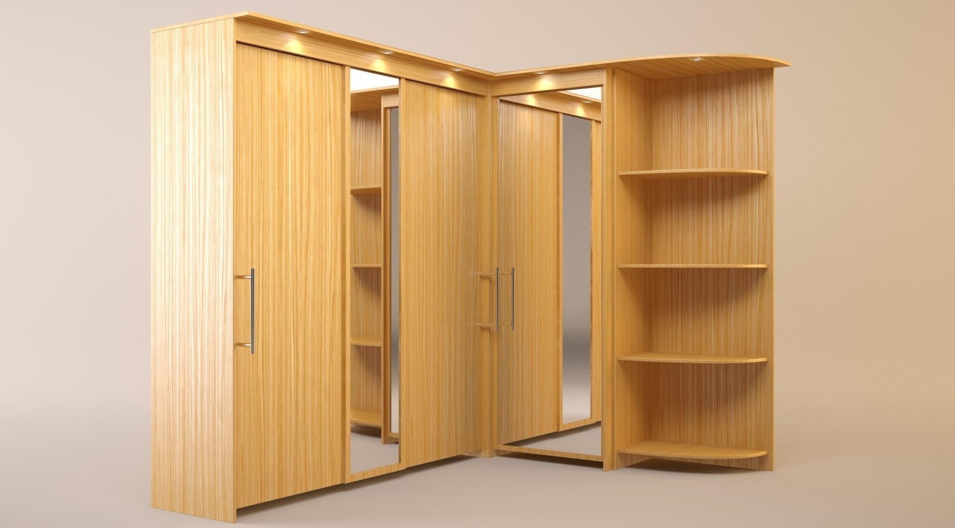 orner cupboard - coupe RONIKON 3D model_1