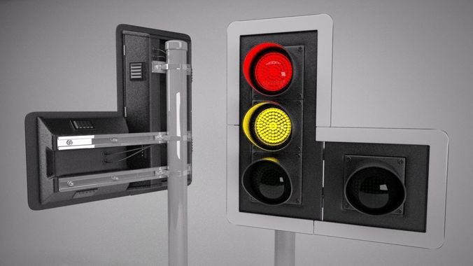 Urban Traffic Light 3D model