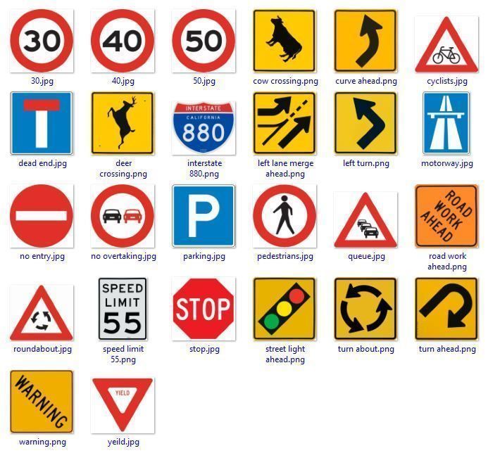 Road Signs with place holders 3D model_3