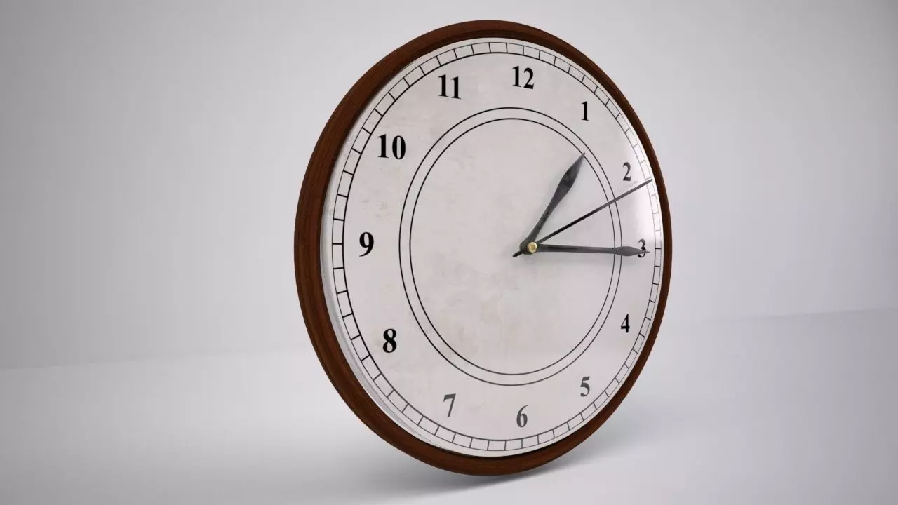 Rigged and Wired Clock 3D model_0