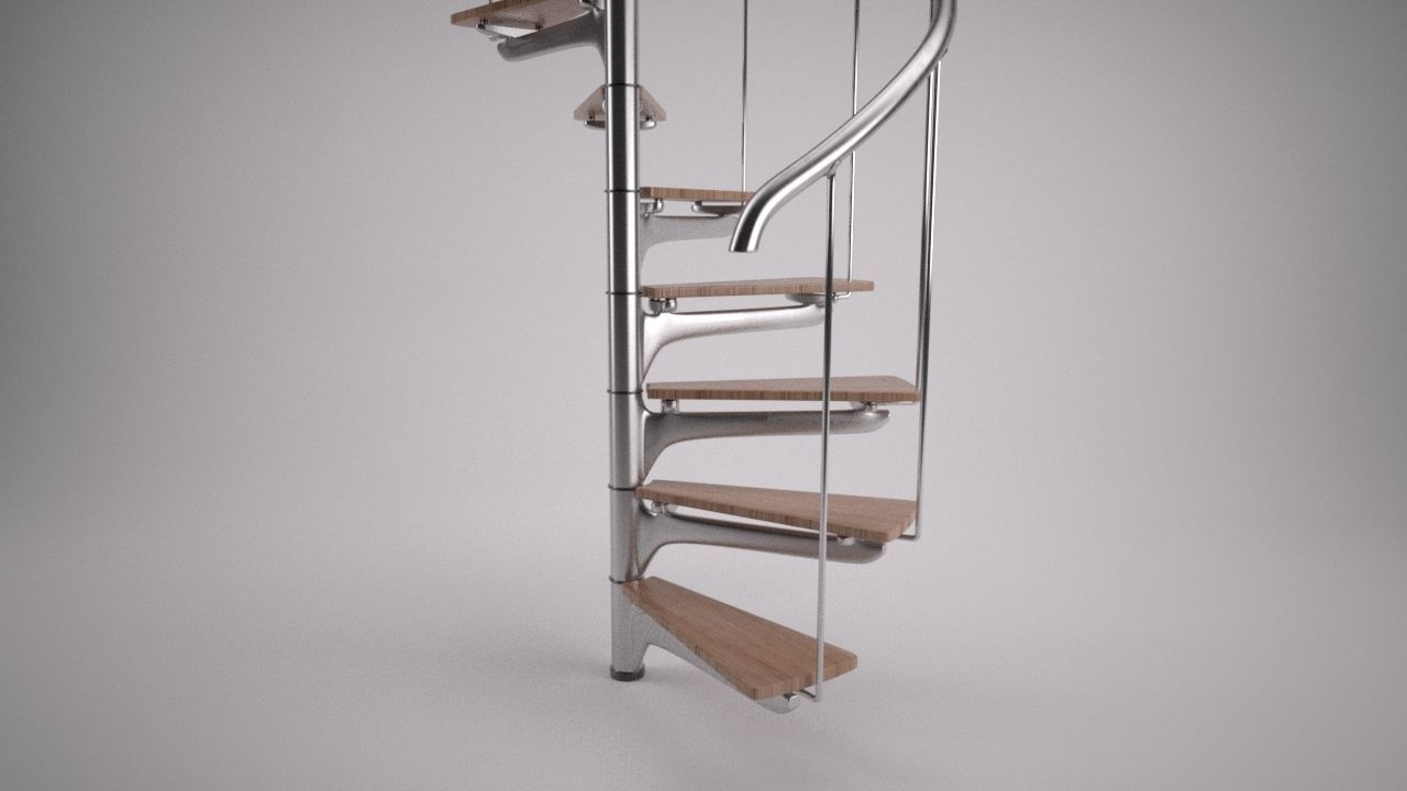 Spiral Staircase 3D model_3