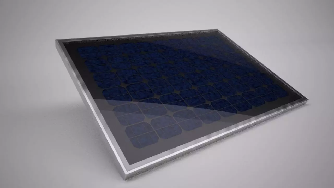 Solar Panel 3D model_0