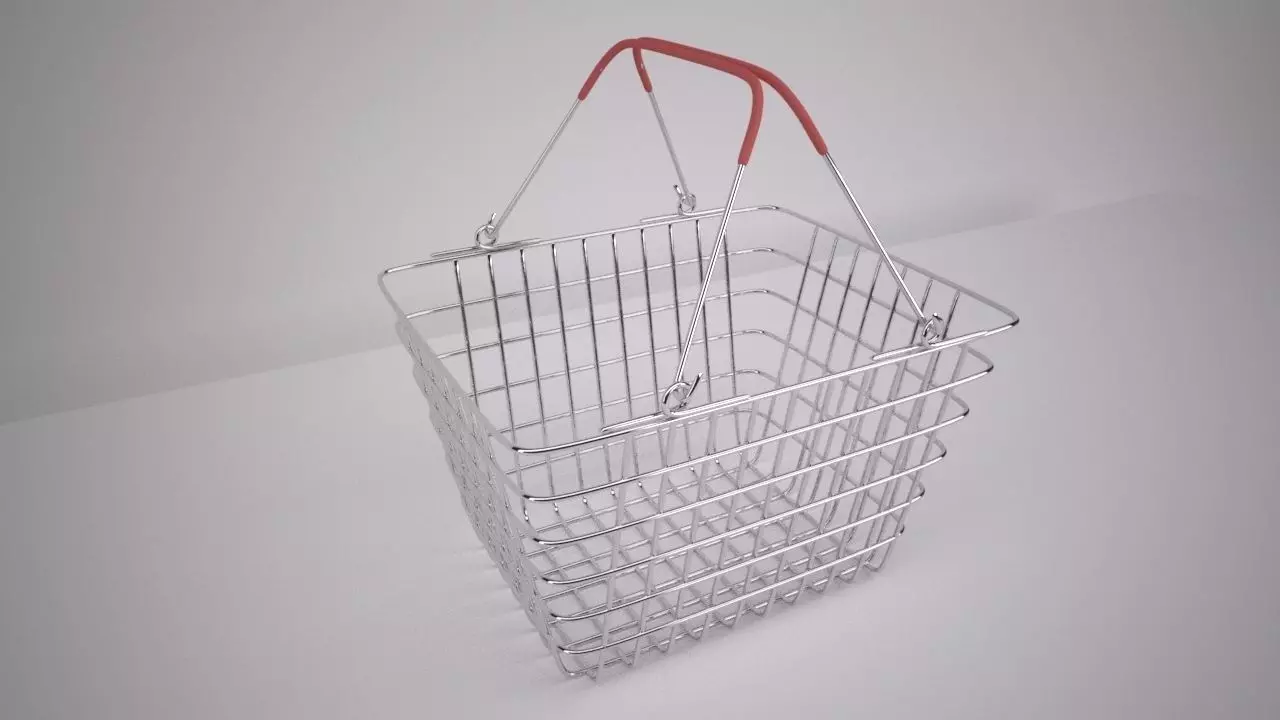 Shopping Basket 3D model_0