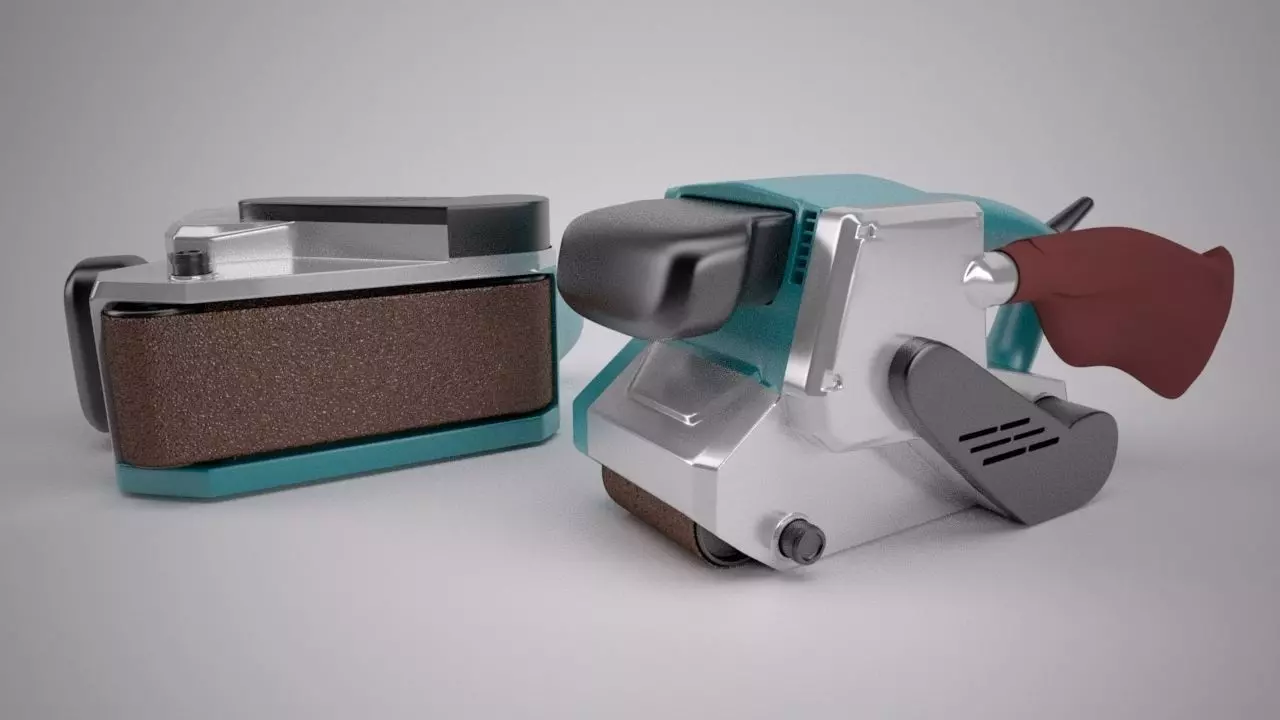 Electric Belt Sander 3D model_0
