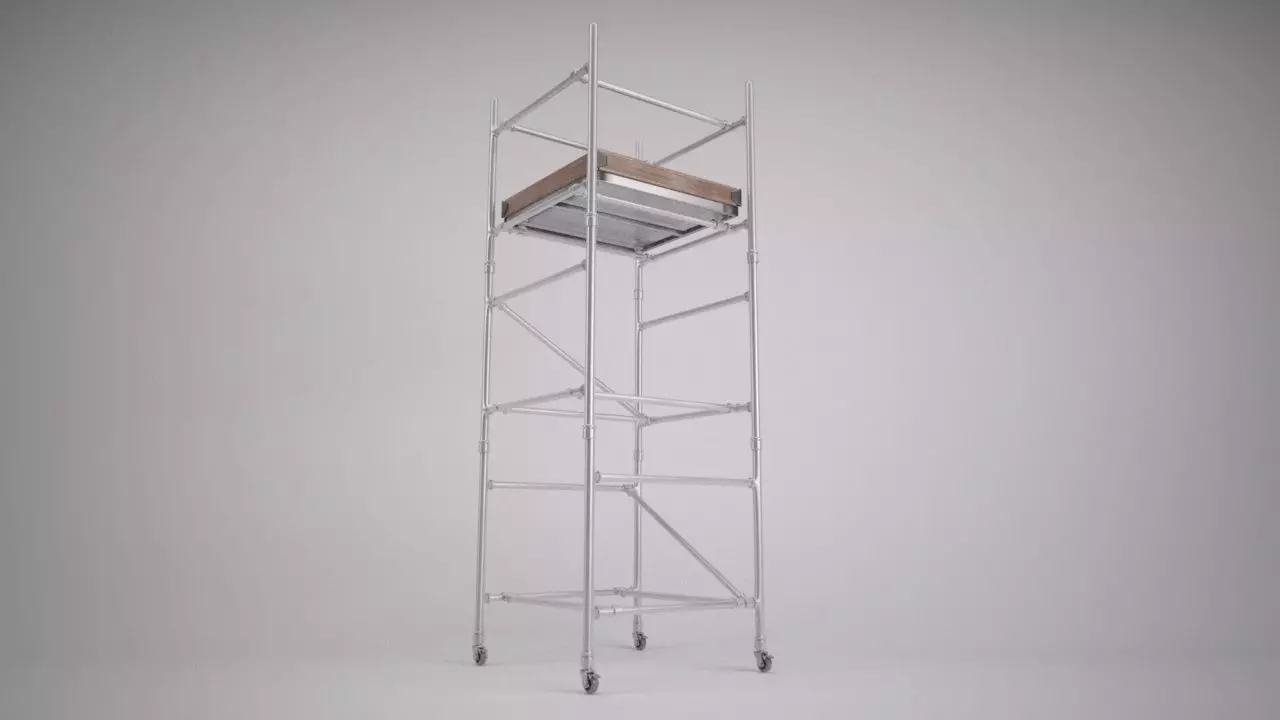 Scaffold Tower 3D model_2