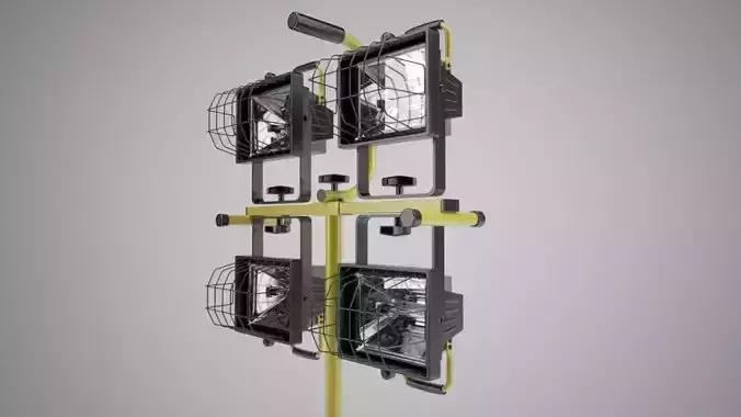 Indutstrial spotlights on Tripod