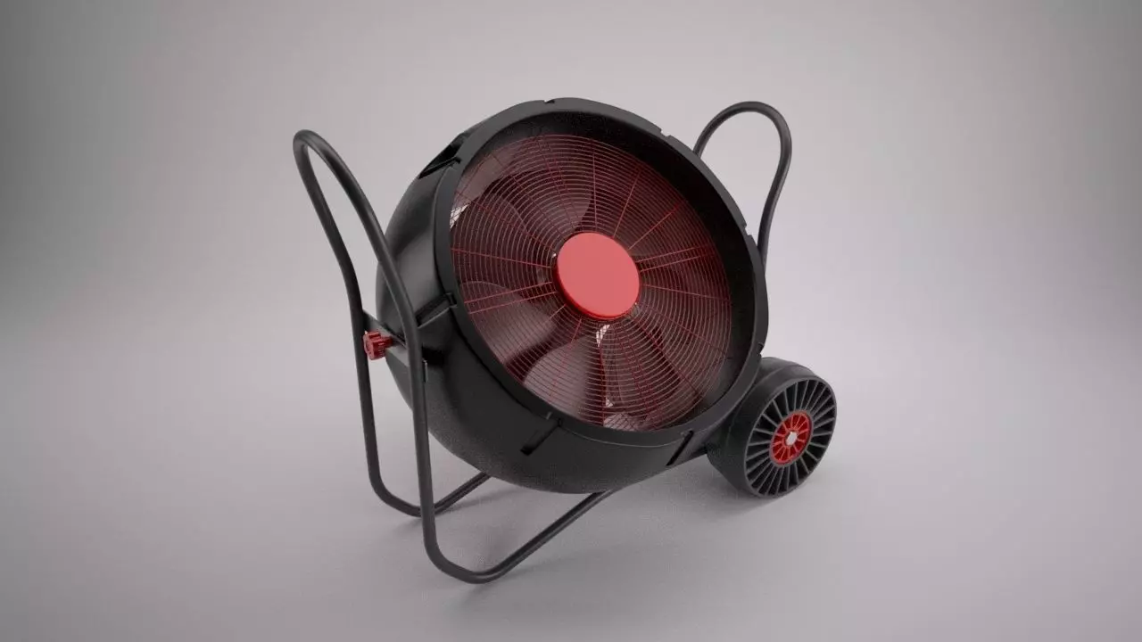 Industrial Fan 3D model_0