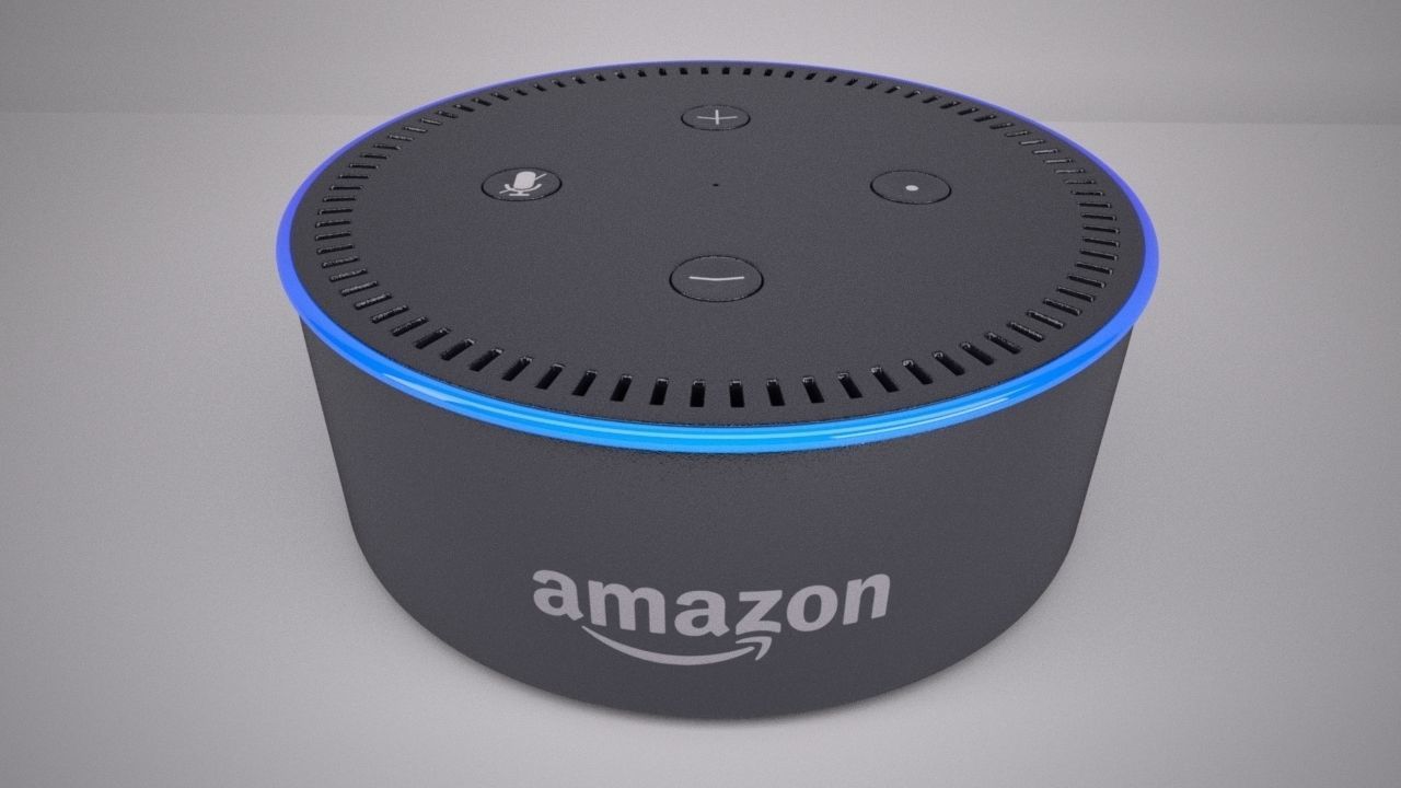Amazon Echo Dot Black 3D model_2