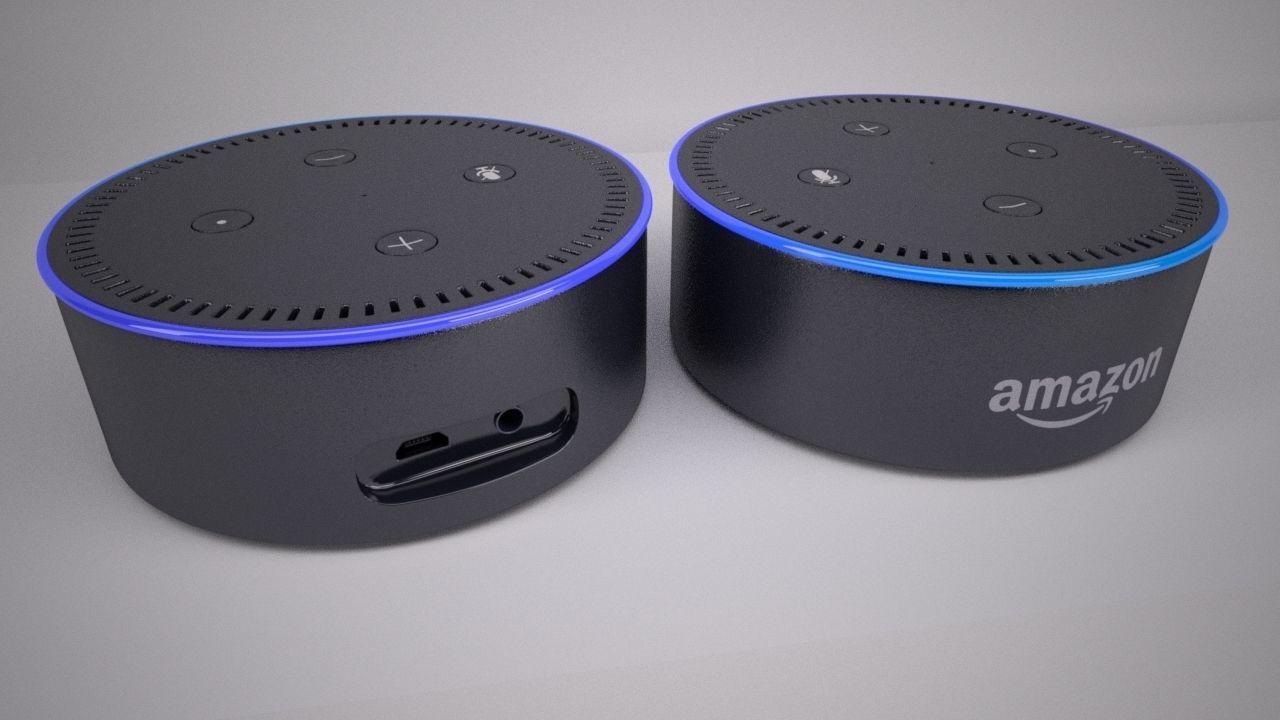 Amazon Echo Dot Black 3D model_1