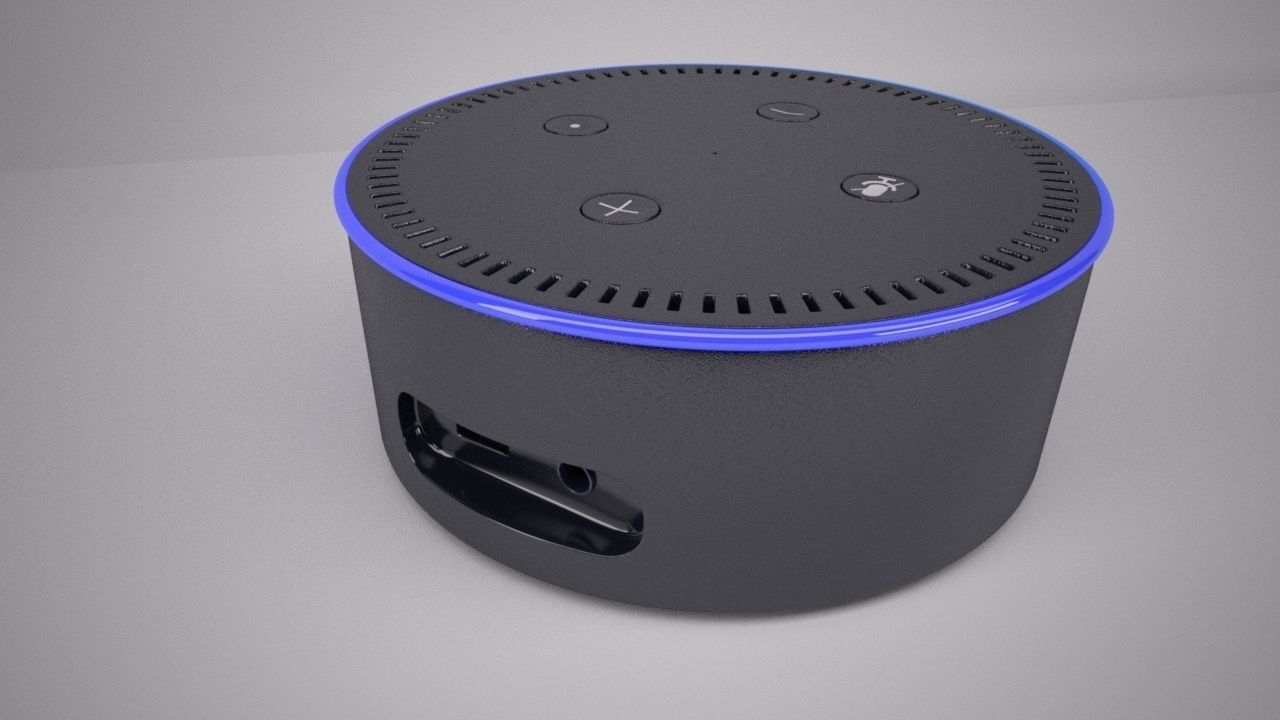 Amazon Echo Dot Black 3D model_4