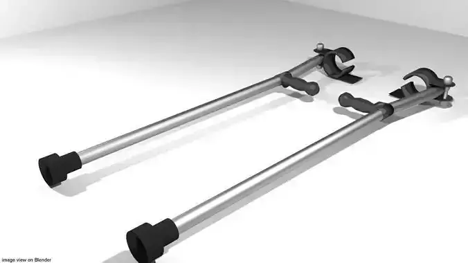 Walking Aids - Forearm Crutch 3D model