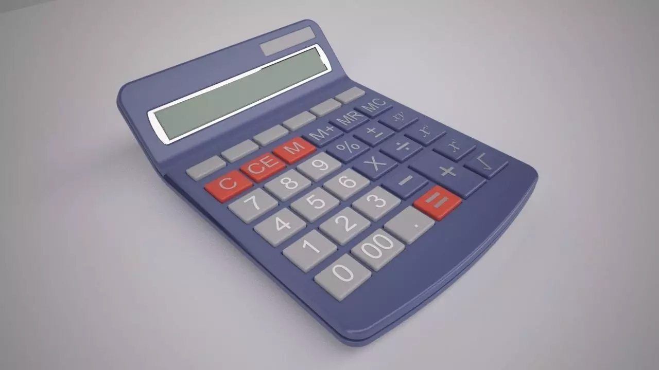 Desktop Calculator 3D model_2