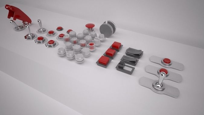 Switches and Buttons 3D model