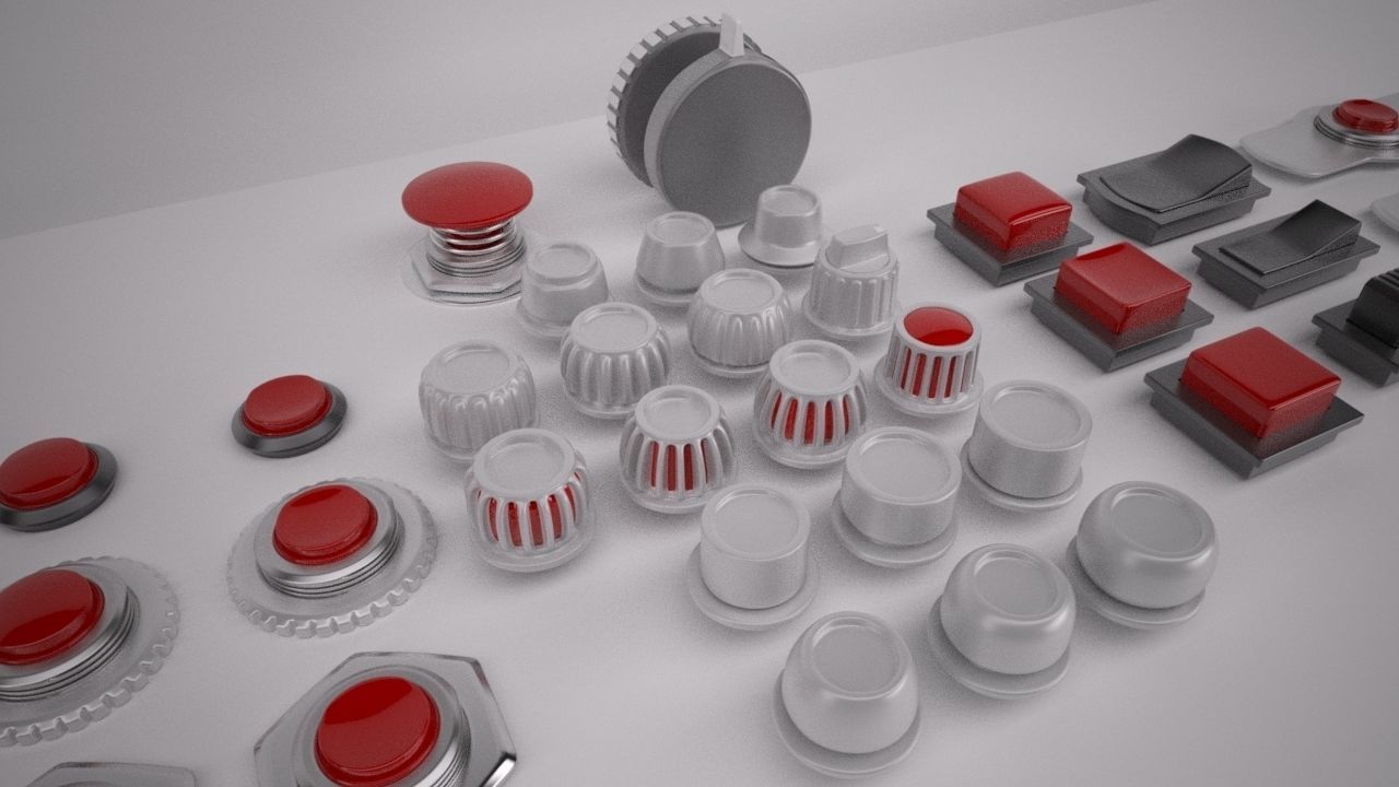 Switches and Buttons 3D model_3