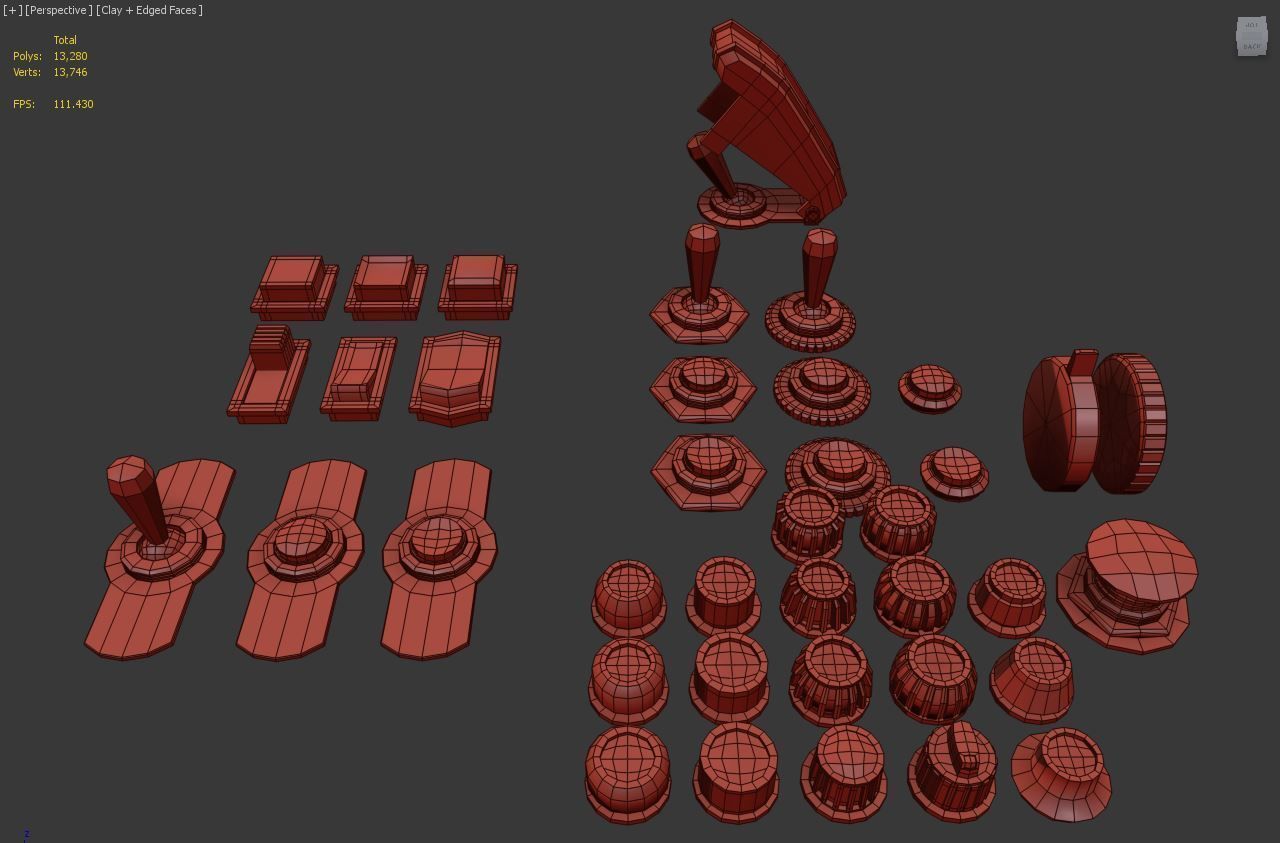 Switches and Buttons 3D model_5