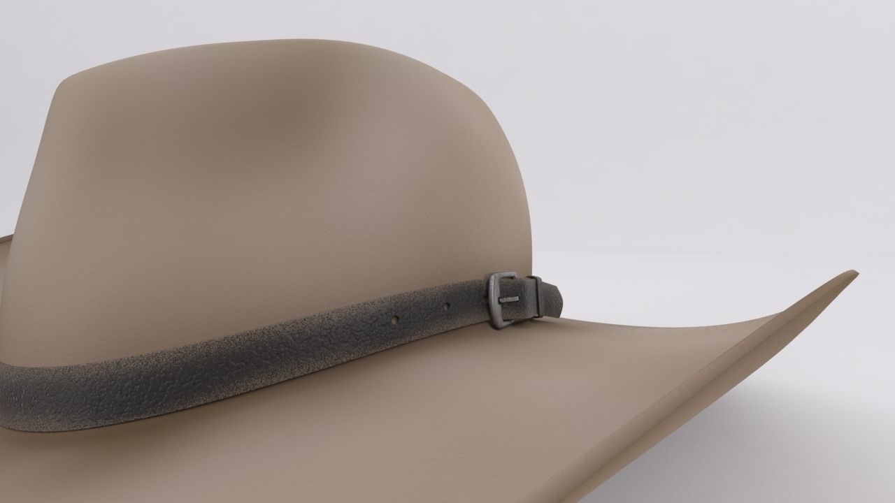 Stetson Cowboy Hat 3D model_2