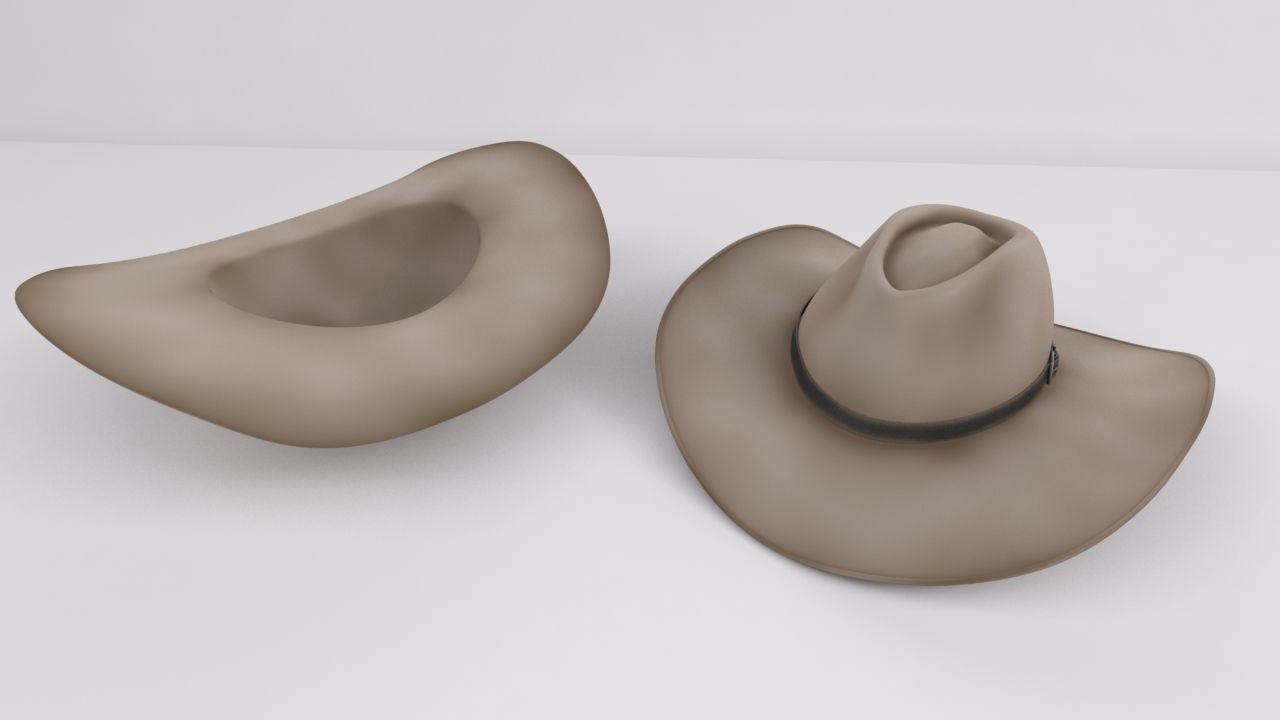 Stetson Cowboy Hat 3D model_4