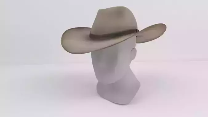 Stetson Cowboy Hat 3D model