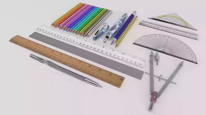 Drawing Instruments 3D model